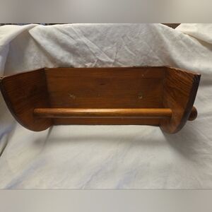 Wooden Wall-Mounted Towel Rack